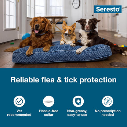 Seresto Small Dog Flea & Tick Collar - Vet-Recommended 8-Month Protection for Dogs Under 18 Lbs