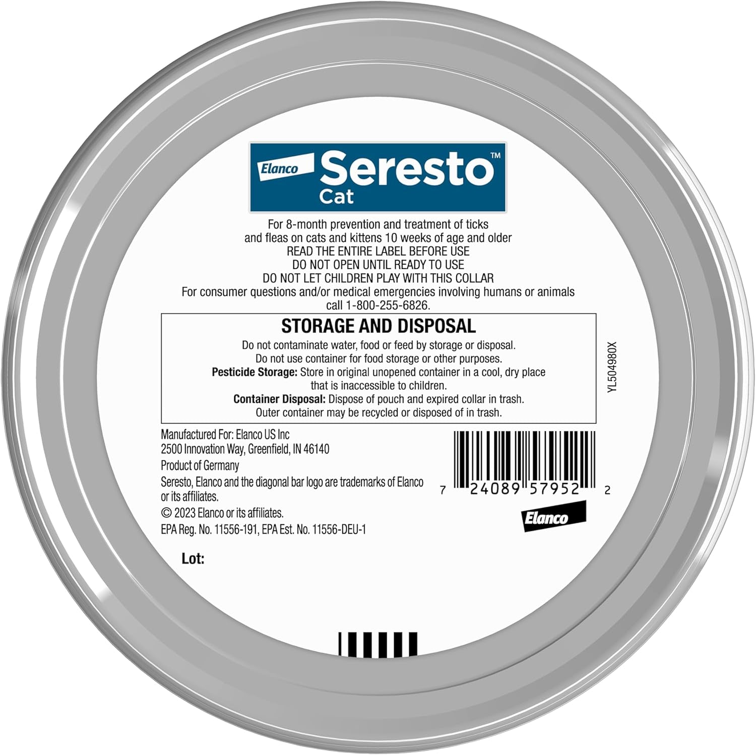 Seresto Cat Flea and Tick Prevention Collar - 8 Months of Vet-Recommended Protection for Your Feline Friend