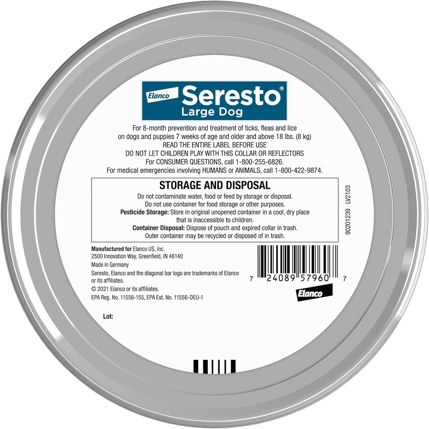 Ultimate Seresto Flea and Tick Collar for Large Dogs – 8 Months of Vet-Recommended Protection Against Pests
